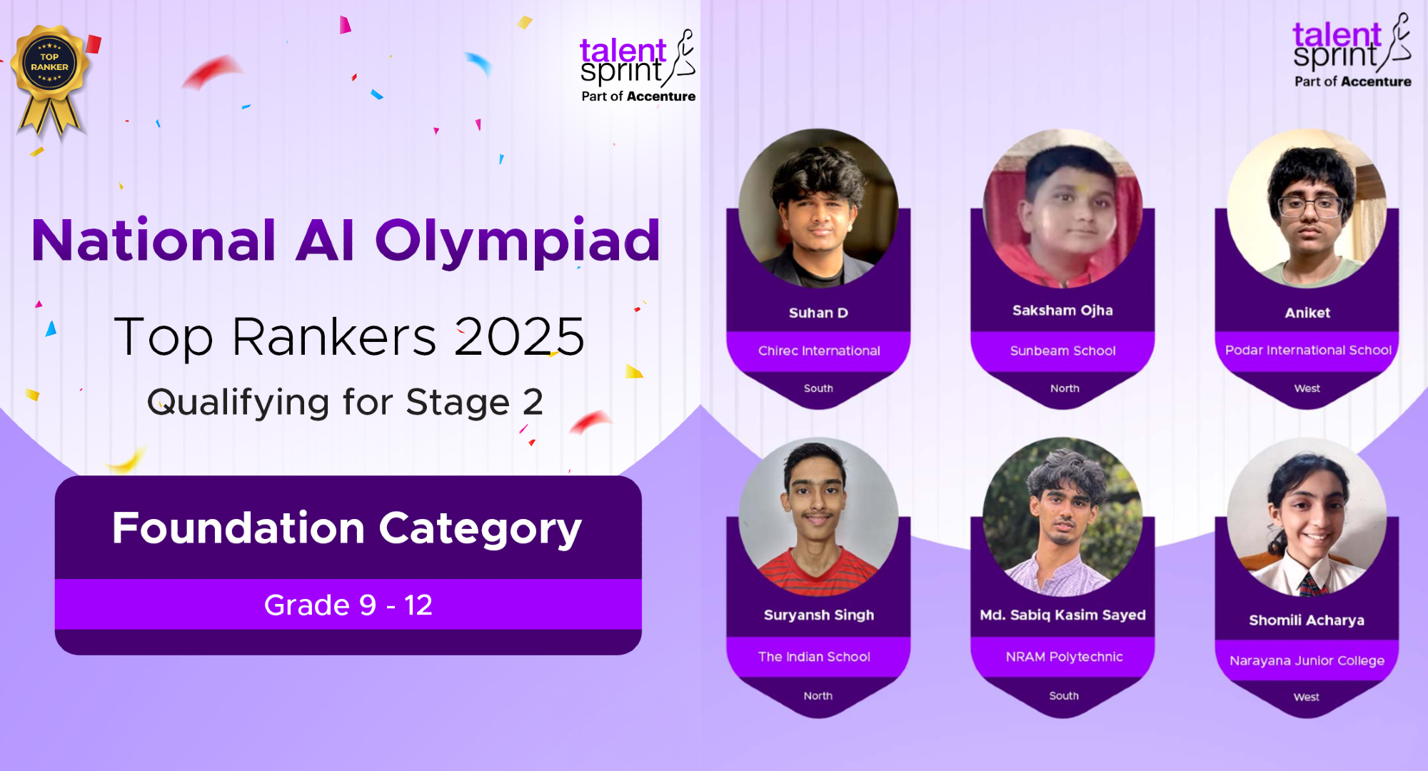 NAIO Top Rankers 2025